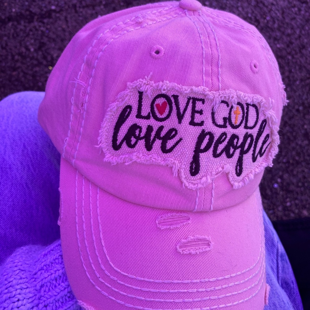 KBETHOS Pink Cap with Embroidered Message - Picture 5 of 11